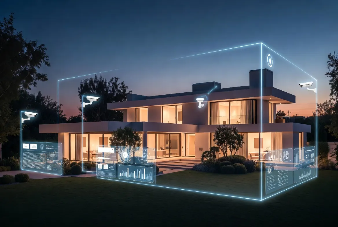 A private residence protected by Overwatch monitoring
